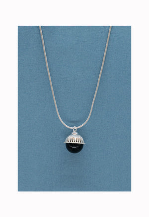 Mini Angel Black Necklace