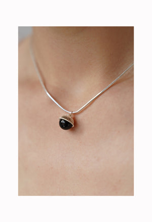 Mini Angel Black Necklace