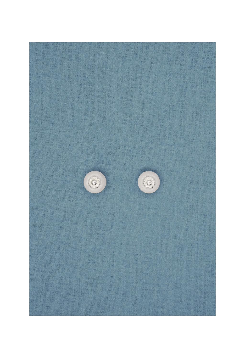 Flower Dot Earrings (White)